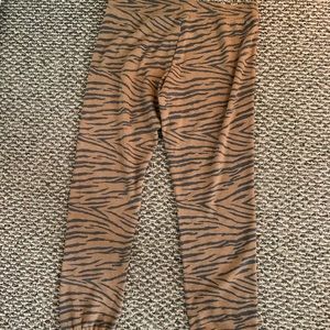 Tiger print joggers